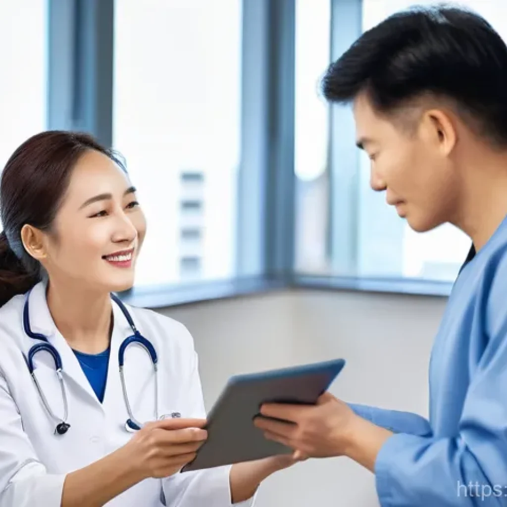 위암 치료 중 재활 - **Image Prompt 1: Integrated Gastric Cancer Rehabilitation**
A bright, modern rehabilitation cen...