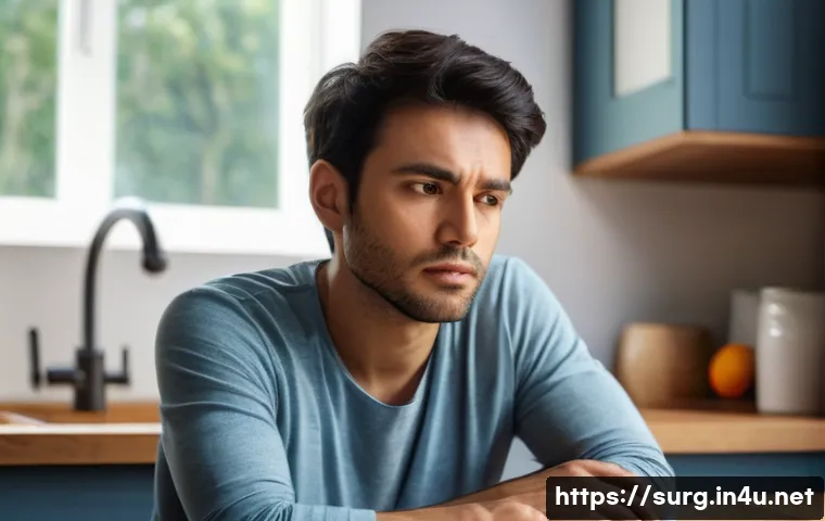 맹장염 자가 진단법 - A person in their late 20s to early 30s, casually dressed in comfortable and modest everyday wear, i...