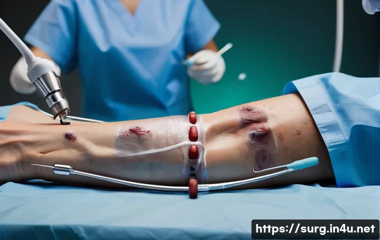 복강경 수술 장단점 - 5 to 1 cm trocar ports, highlighting minimal scarring and precise instrument placement; the patient ...