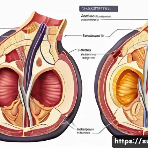 Home 31 복부 지방 제거 수술 - A detailed medical illustration showing the difference between subcutaneous fat and visceral fat in ...